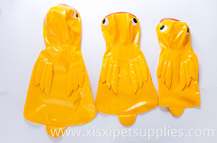 Waterproof Pet Raincoat Duck cosplay Dog Raincoat with Hood